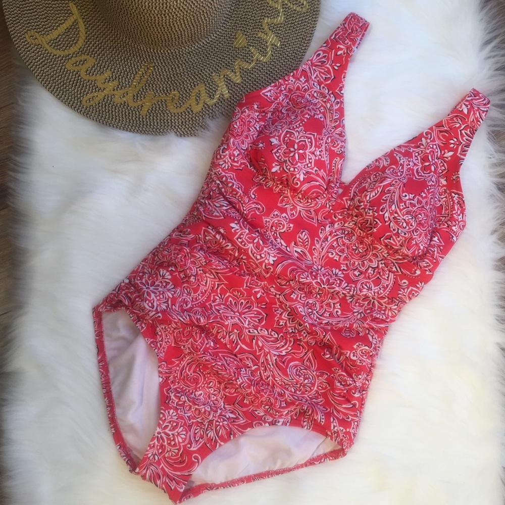 Penbrooke Tummy Control one piece bathing suit